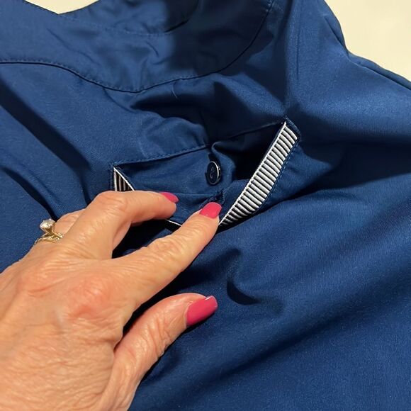 Lady Hagan Navy Blue Bon Voyage Nautical Zipper Golf Skort Size 12 - Picture 4 of 14